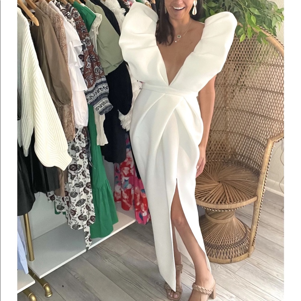 White Dress - Bridal, shower, reception dress, engagement. Never been worn